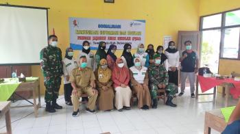 Danton Satgas TMMD 110 Kodim Bojonegoro Sosialisasi Jajanan Anak Sekolah